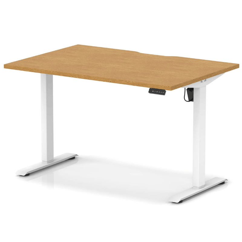 Air Scalloped Edge Height Adjustable Office Desk