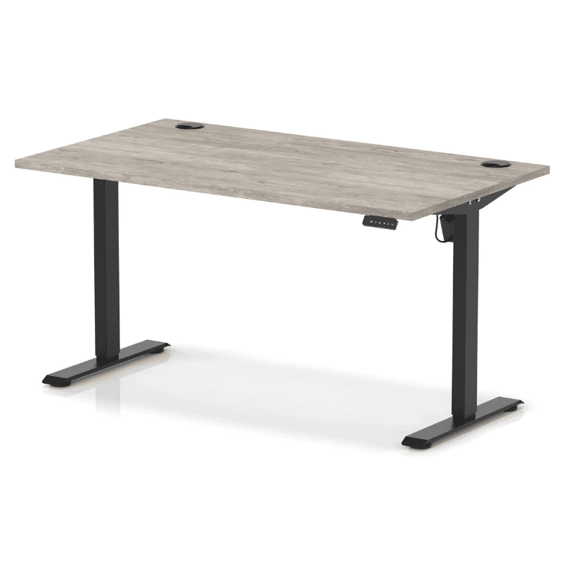 Air Lite Height Adjustable Desk with Cable Ports