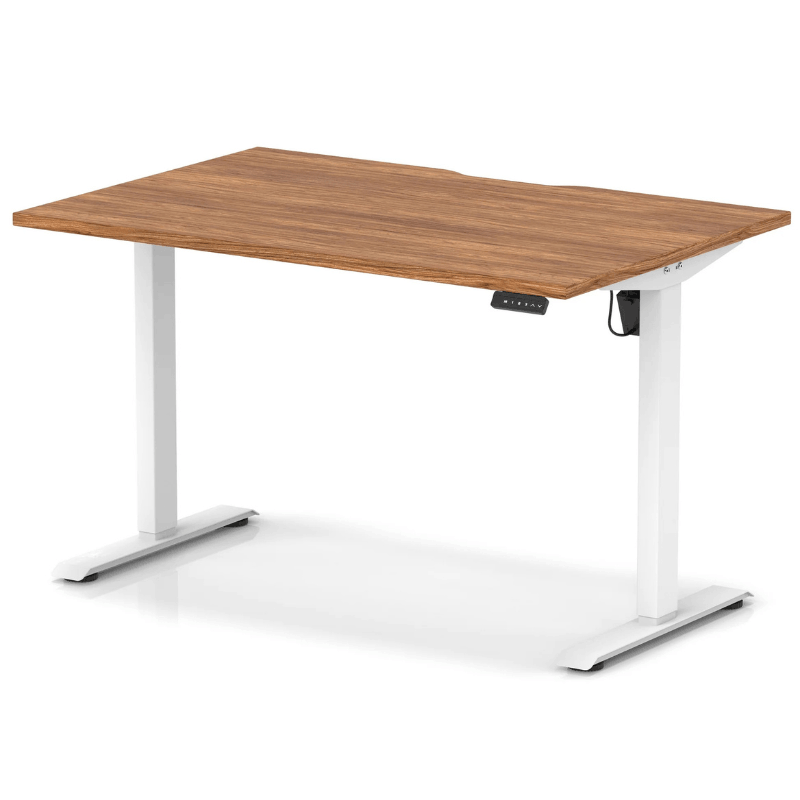 Air Lite Height Adjustable Desk with Scalloped Edge
