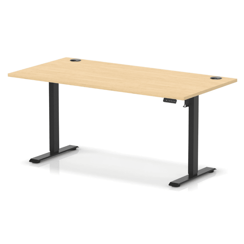Air Lite Height Adjustable Desk with Cable Ports