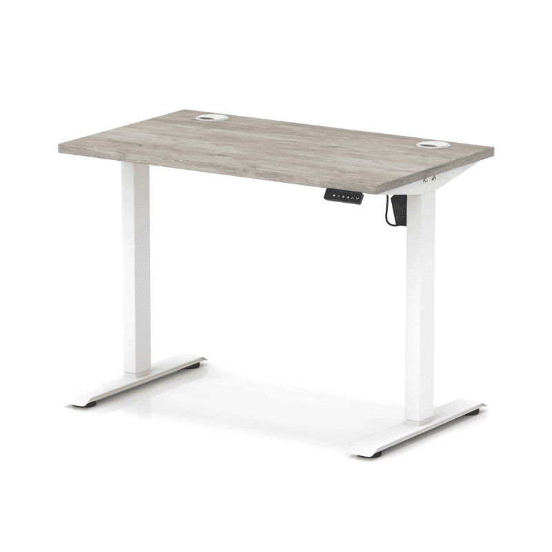 Air Lite Height Adjustable Slimline Desk with Cable Ports