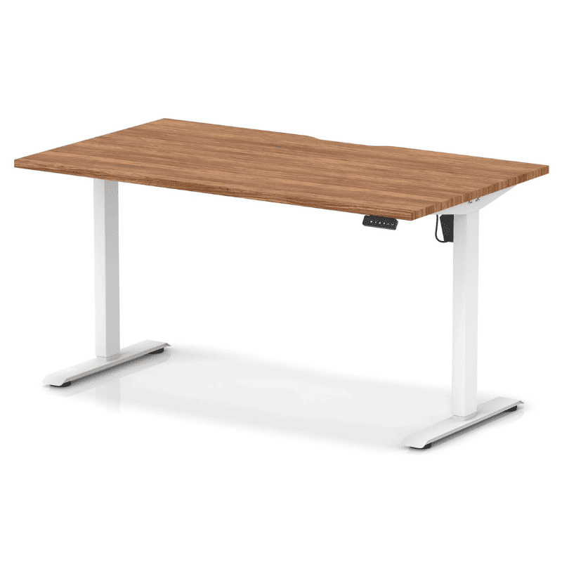 Air Lite Height Adjustable Desk with Scalloped Edge