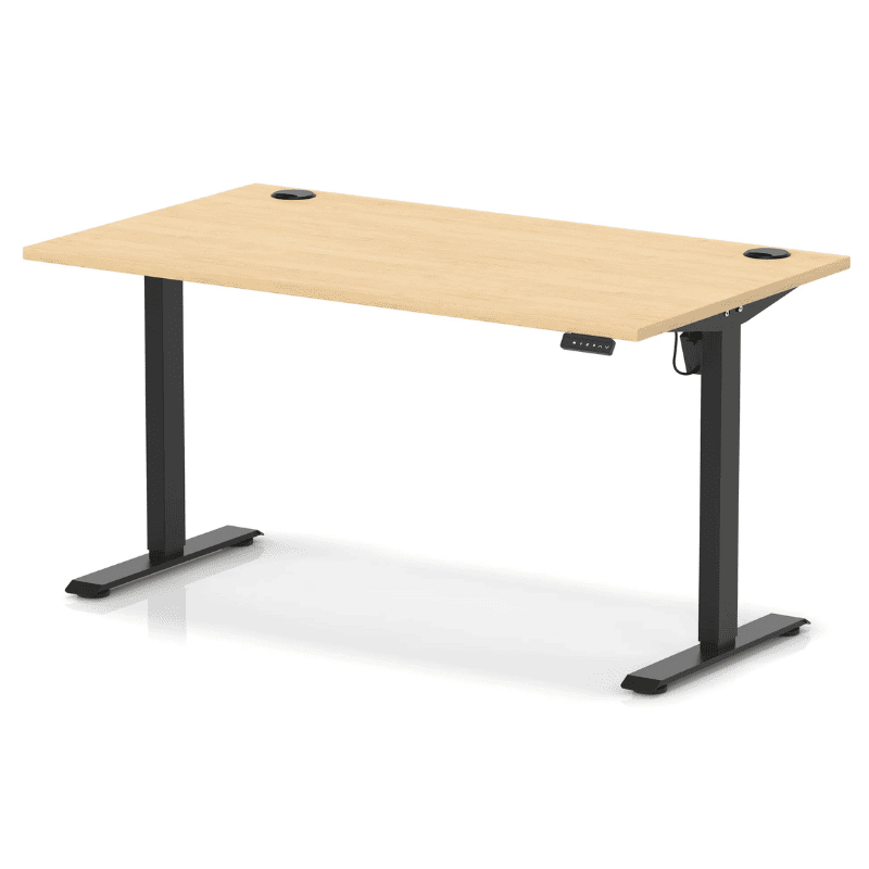 Air Lite Height Adjustable Desk with Cable Ports