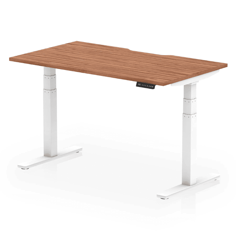 Air Scalloped Edge Height Adjustable Office Desk