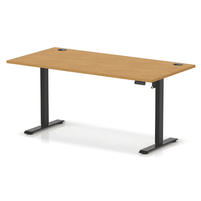 Air Lite Height Adjustable Desk with Cable Ports