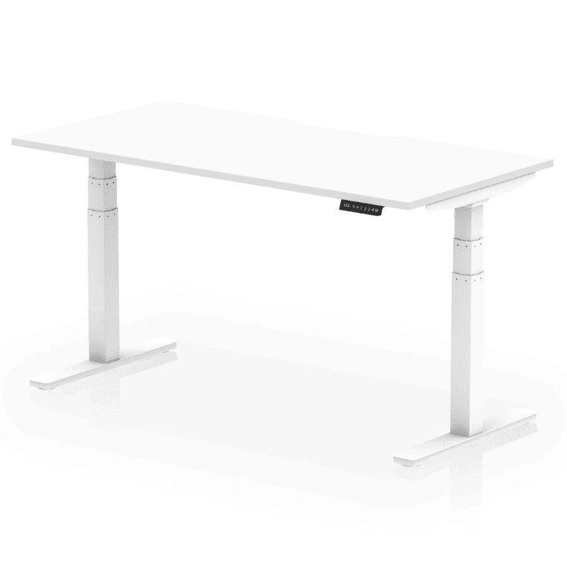 Air Scalloped Edge Height Adjustable Office Desk