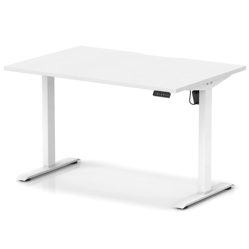Air Lite Height Adjustable Desk with Scalloped Edge