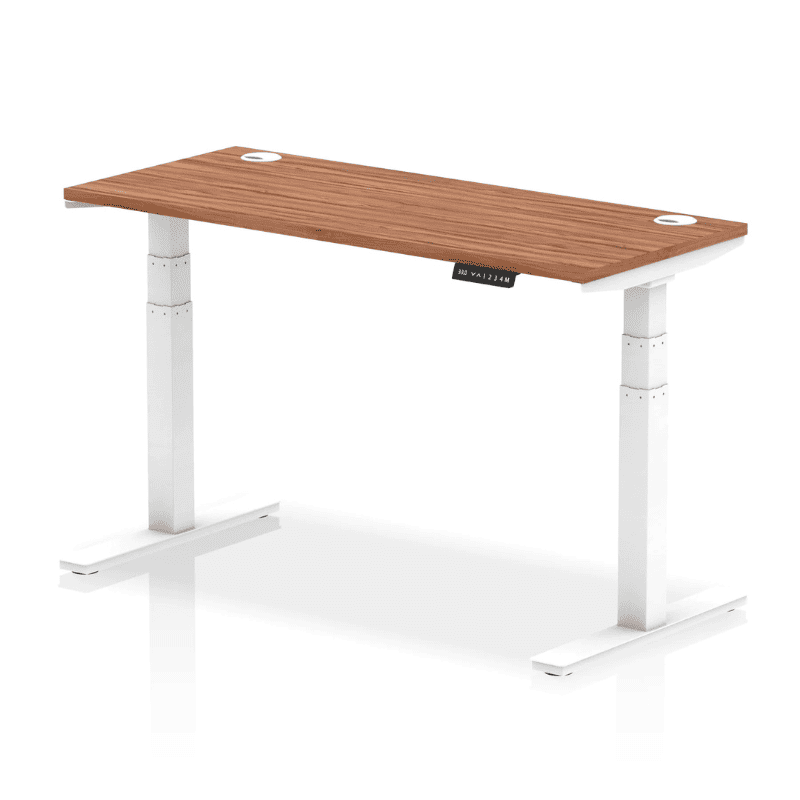 Air Height Adjustable Slimline Desk with Cable Ports