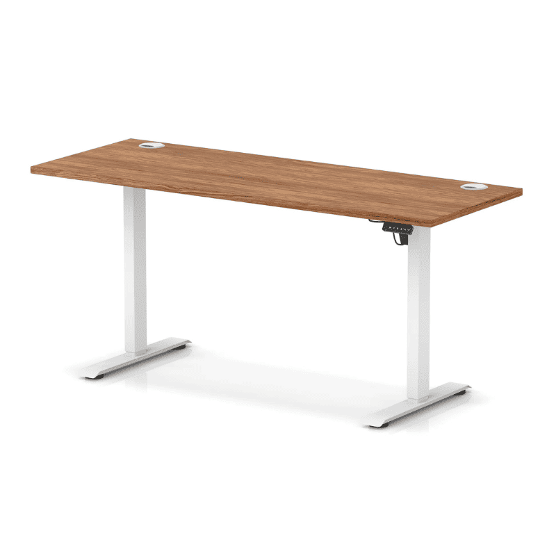 Air Lite Height Adjustable Slimline Desk with Cable Ports