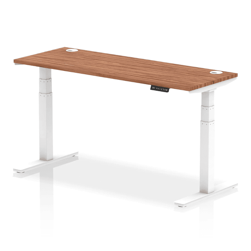 Air Height Adjustable Slimline Desk with Cable Ports
