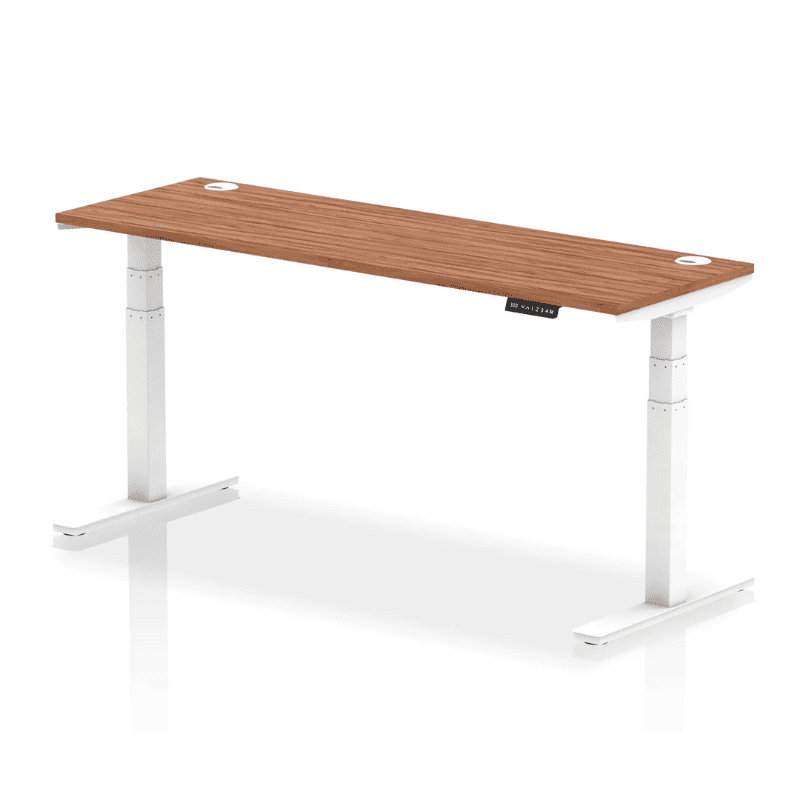 Air Height Adjustable Slimline Desk with Cable Ports