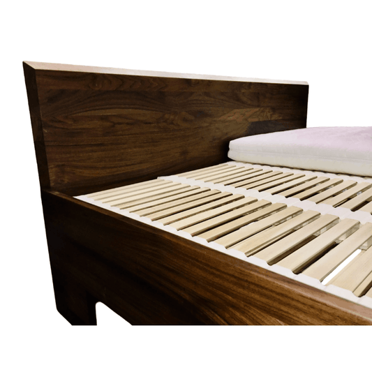 Demko Princess Solid Wood Bed Frame | American Black Walnut, Metal-Free 3D Flexible Slatted Support