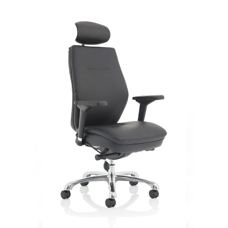 Dynamic Domino Ergonomic Posture Chair | Triple Lever Mechanism 24-Hour Intensive Use Headrest Support