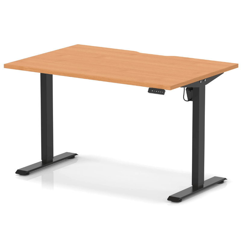 Air Scalloped Edge Height Adjustable Office Desk