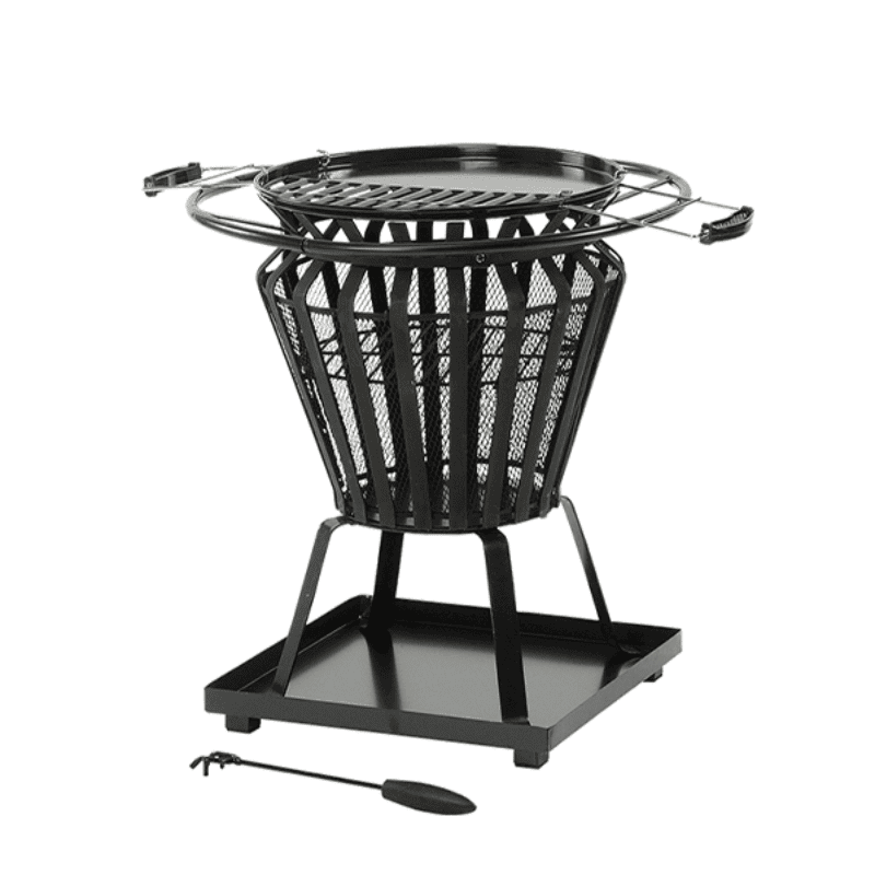 Lifestyle Signa Fire Basket with BBQ Grill
