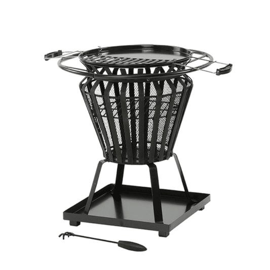 Lifestyle Signa Fire Basket with BBQ Grill