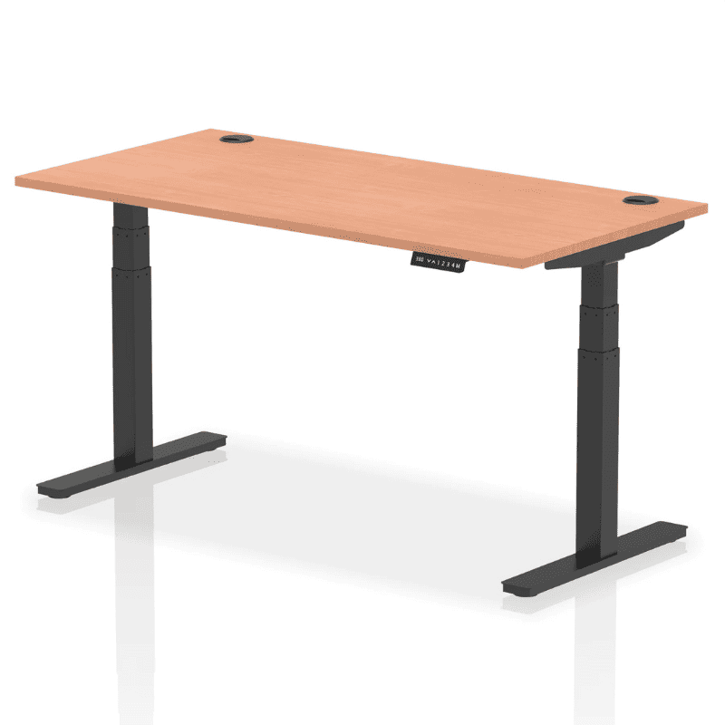 Air Height Adjustable Desk with Cable Ports