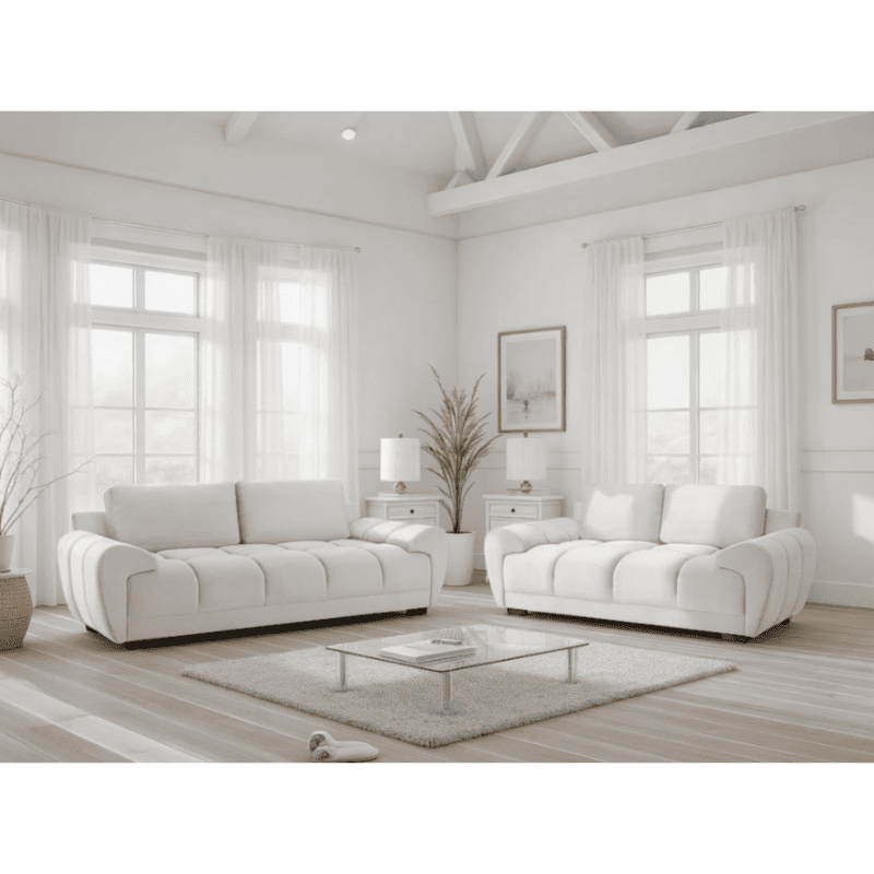 Azzuro 3+2 Plush Velvet Sofa Set