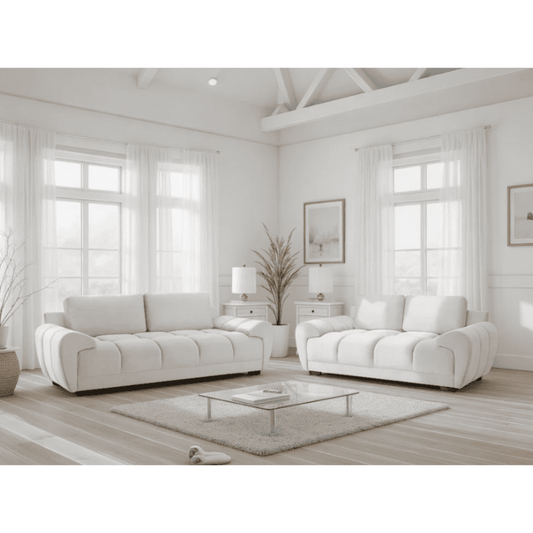 Azzuro 3+2 Plush Velvet Sofa Set