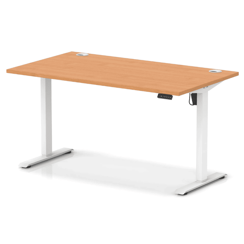 Air Lite Height Adjustable Desk with Cable Ports