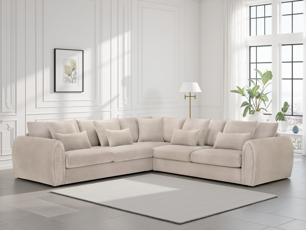 Mirabel Sofa Mocha Large Corner