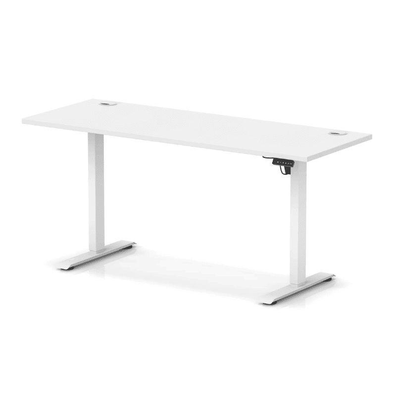 Air Lite Height Adjustable Slimline Desk with Cable Ports