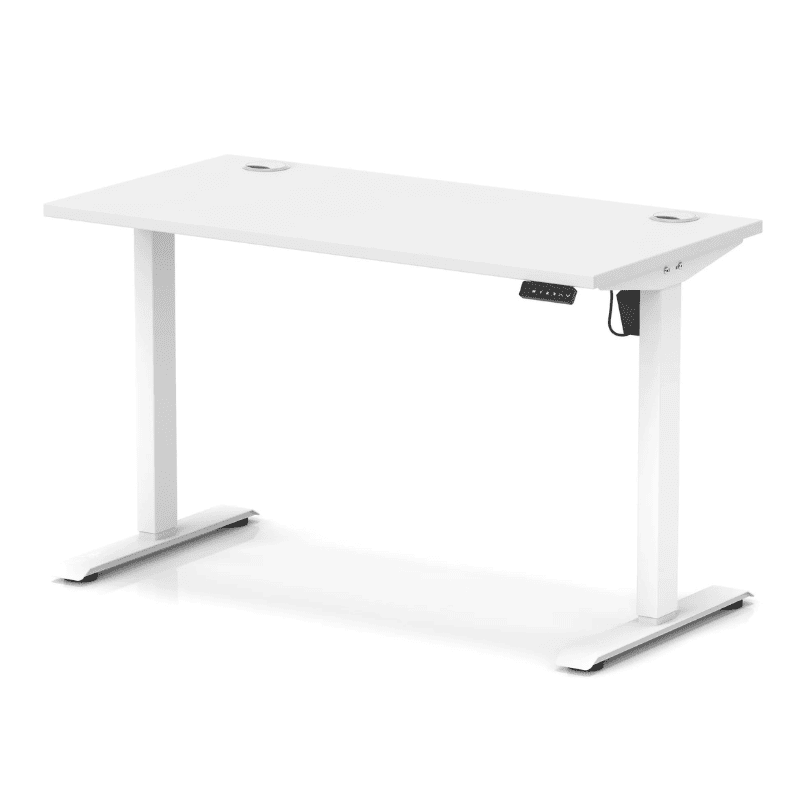 Air Lite Height Adjustable Slimline Desk with Cable Ports