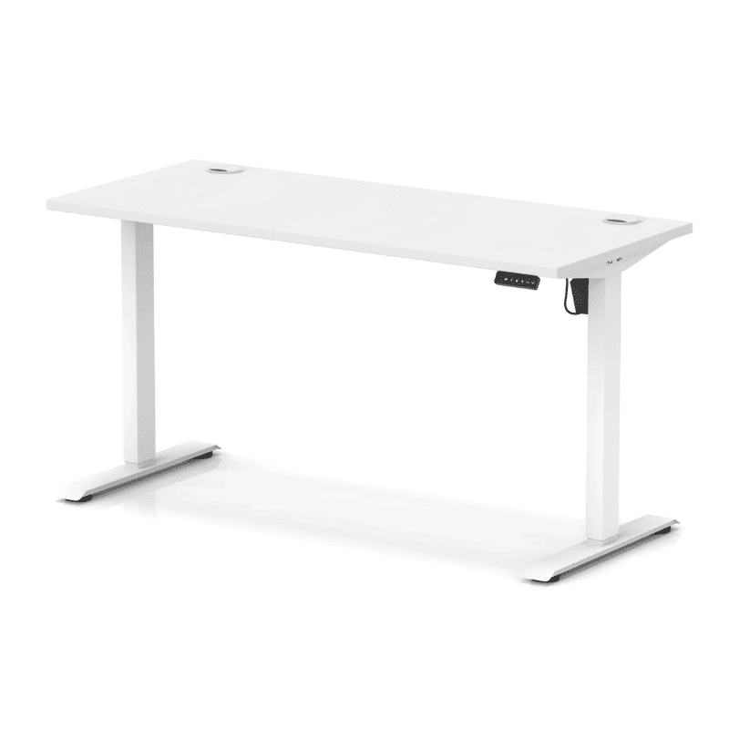 Air Lite Height Adjustable Slimline Desk with Cable Ports