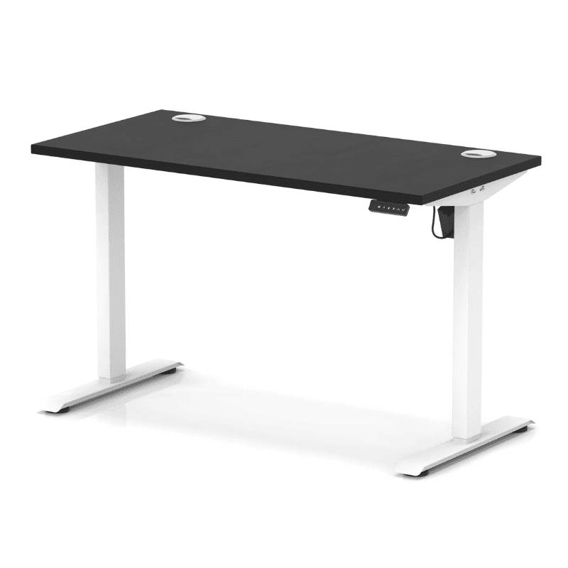 Air Lite Height Adjustable Slimline Desk with Cable Ports