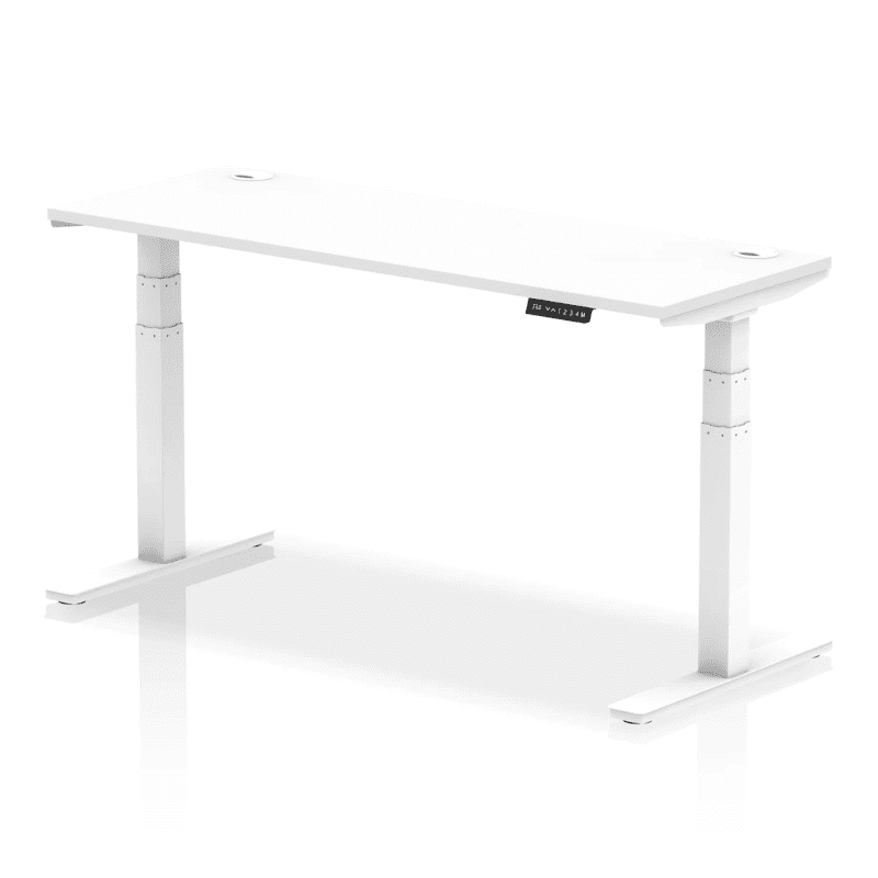 Air Height Adjustable Slimline Desk with Cable Ports