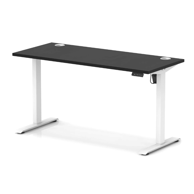 Air Lite Height Adjustable Slimline Desk with Cable Ports