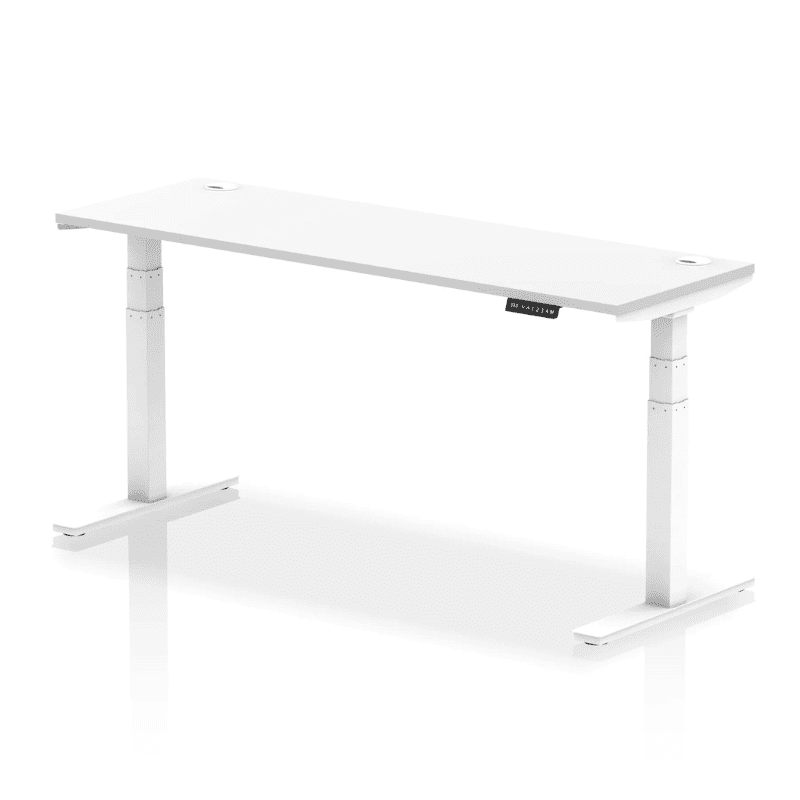 Air Height Adjustable Slimline Desk with Cable Ports