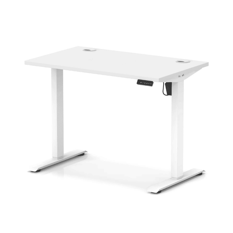Air Lite Height Adjustable Slimline Desk with Cable Ports