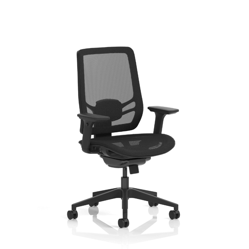 Dynamic Ergo Twist Chair | Adaptive Backrest Pivot System Adjustable Lumbar Support Seat Slide
