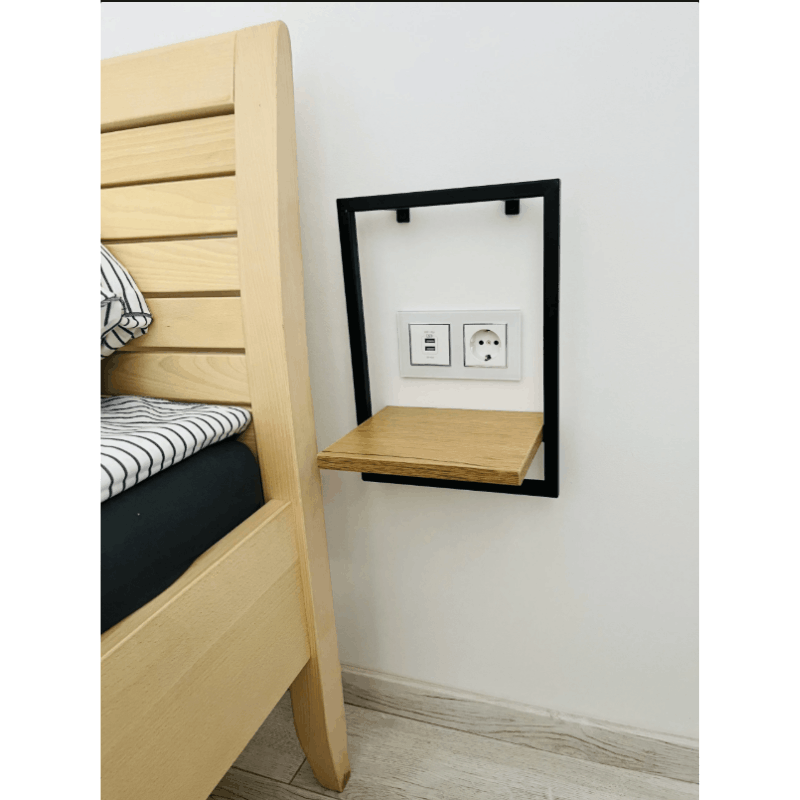 Demko Greta Solid Wood Bed Frame | Metal-Free Natural Wood, 3D Flexible Slatted Support