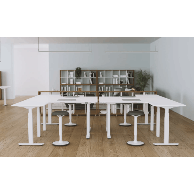 Flytta 3+ Corner Sit-Stand Desk | Triple Motor 180kg Multi-Monitor 3-Stage Performance Frame