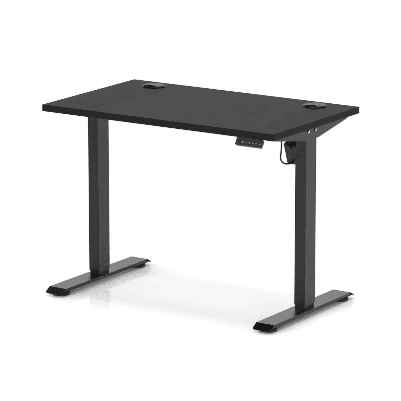 Air Lite Height Adjustable Slimline Desk with Cable Ports