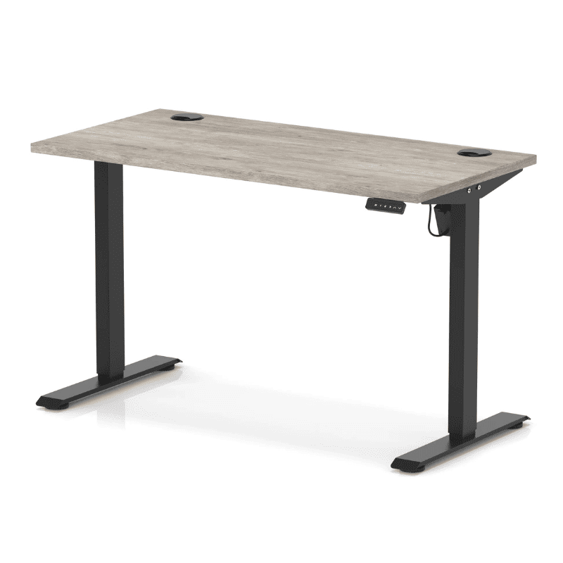 Air Lite Height Adjustable Slimline Desk with Cable Ports