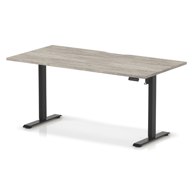 Air Lite Height Adjustable Desk with Scalloped Edge