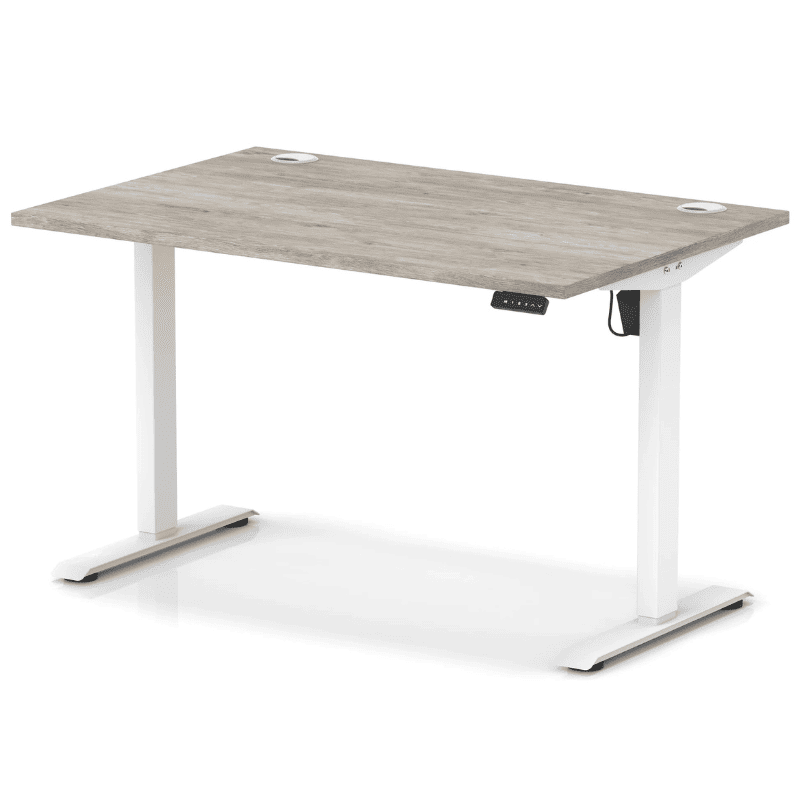 Air Lite Height Adjustable Desk with Cable Ports