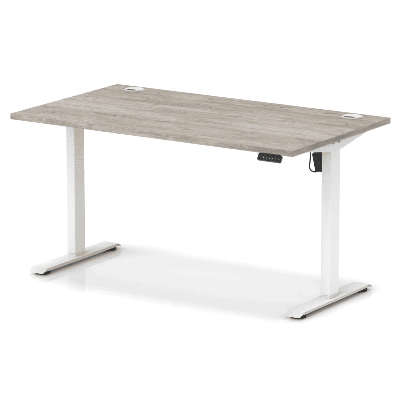 Air Lite Height Adjustable Desk with Cable Ports