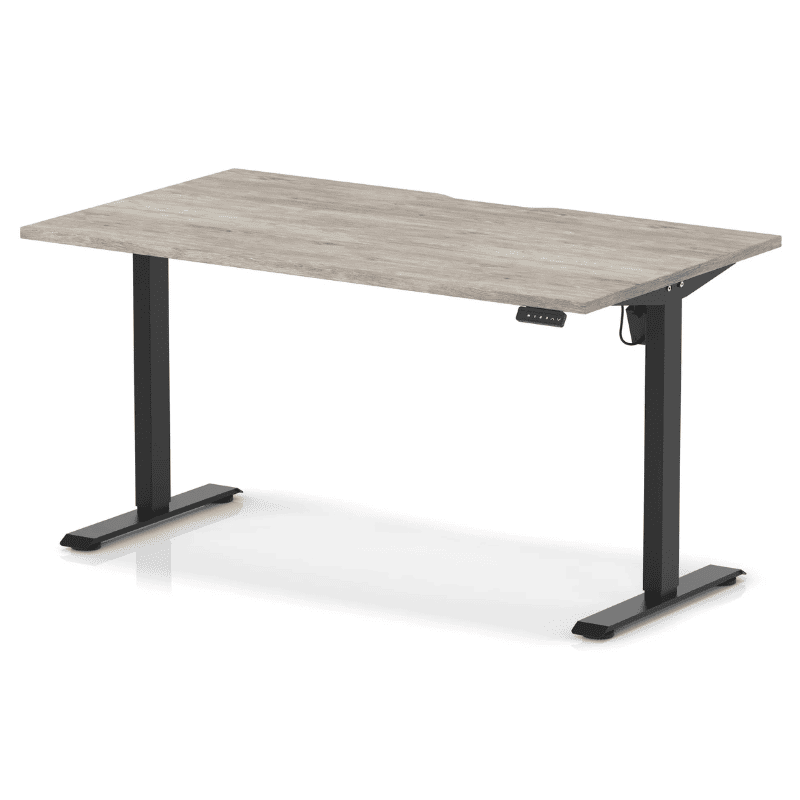 Air Lite Height Adjustable Desk with Scalloped Edge