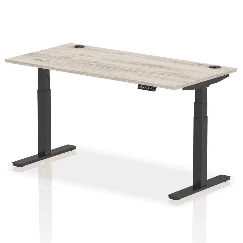 Air Height Adjustable Desk with Cable Ports