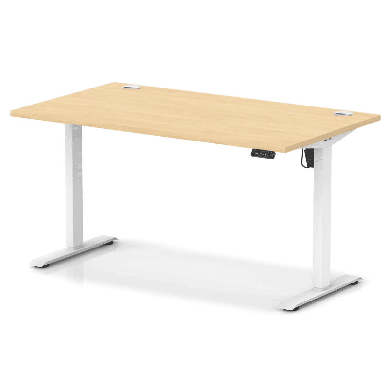 Air Lite Height Adjustable Desk with Cable Ports