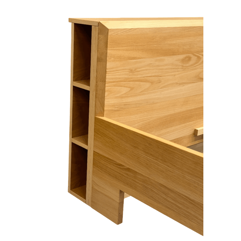 Demko Princess Solid Wood Bed Frame | American Black Walnut, Metal-Free 3D Flexible Slatted Support