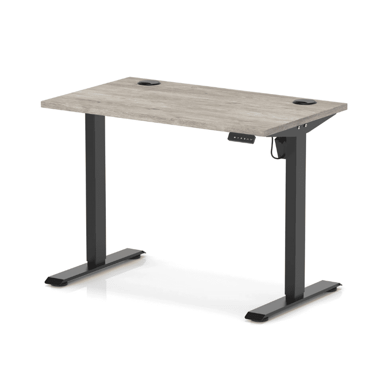 Air Lite Height Adjustable Slimline Desk with Cable Ports