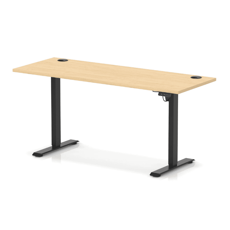Air Lite Height Adjustable Slimline Desk with Cable Ports