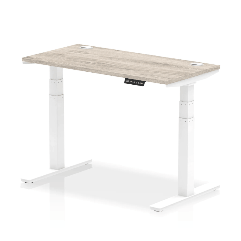 Air Lite Height Adjustable Slimline Desk (with Cable Ports)