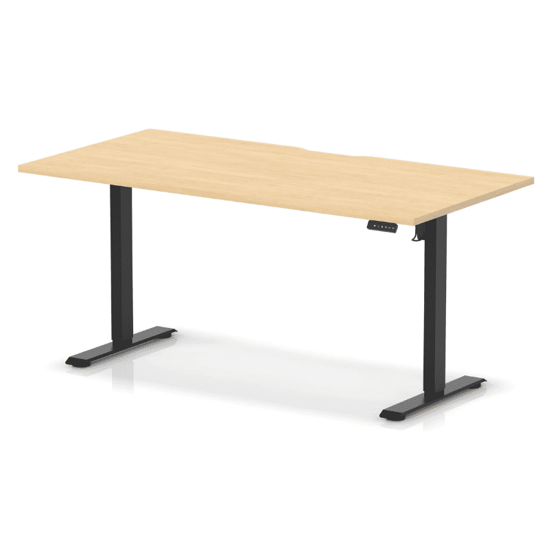 Air Lite Height Adjustable Desk with Scalloped Edge