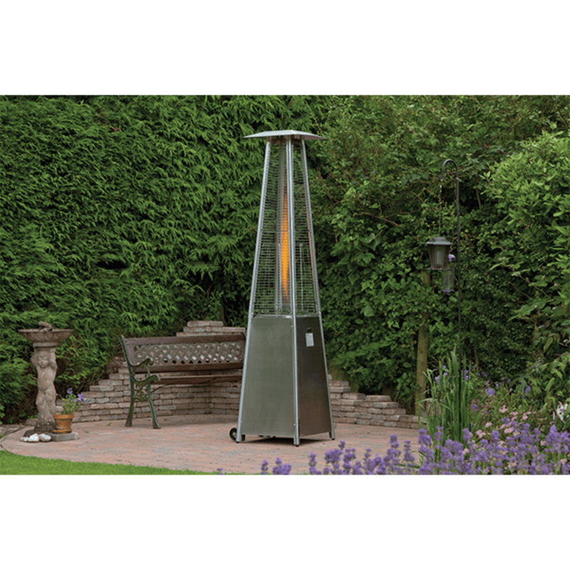 Lifestyle Tahiti II Stainless Steel Pyramid Flame Patio Heater